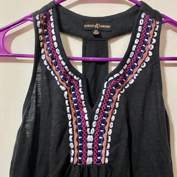 Ruffle V-Neck Top | Almost Famous | Size: M - Picture 2 of 7